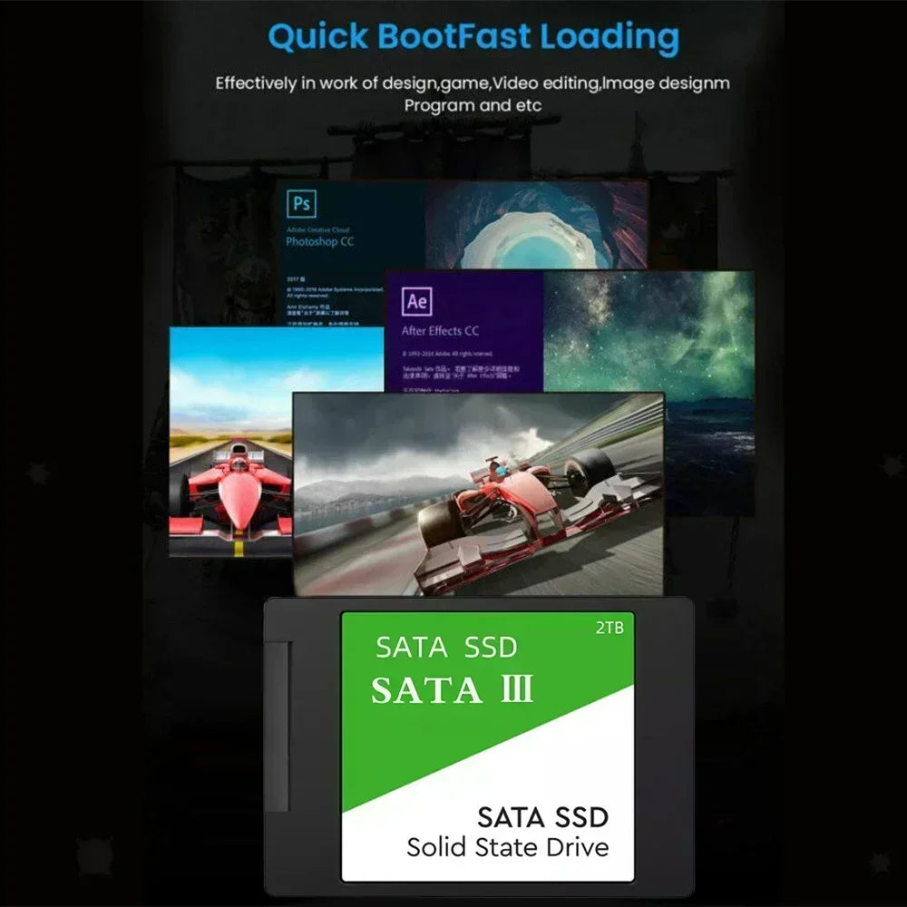 High-Speed SSD Sata 1TB 2TB Hard Drive Disk Sata3 2.5 Inch 4TB TLC 500MB/S Internal Solid State Drives For Laptop And Desktop