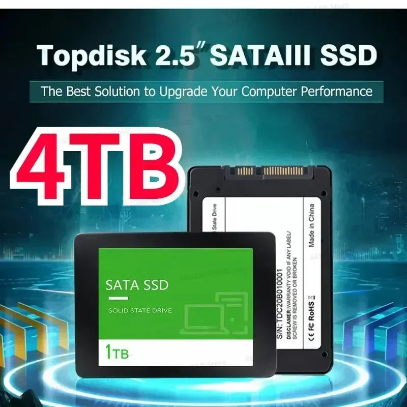 High-Speed SSD Sata 1TB 2TB Hard Drive Disk Sata3 2.5 Inch 4TB TLC 500MB/S Internal Solid State Drives For Laptop And Desktop