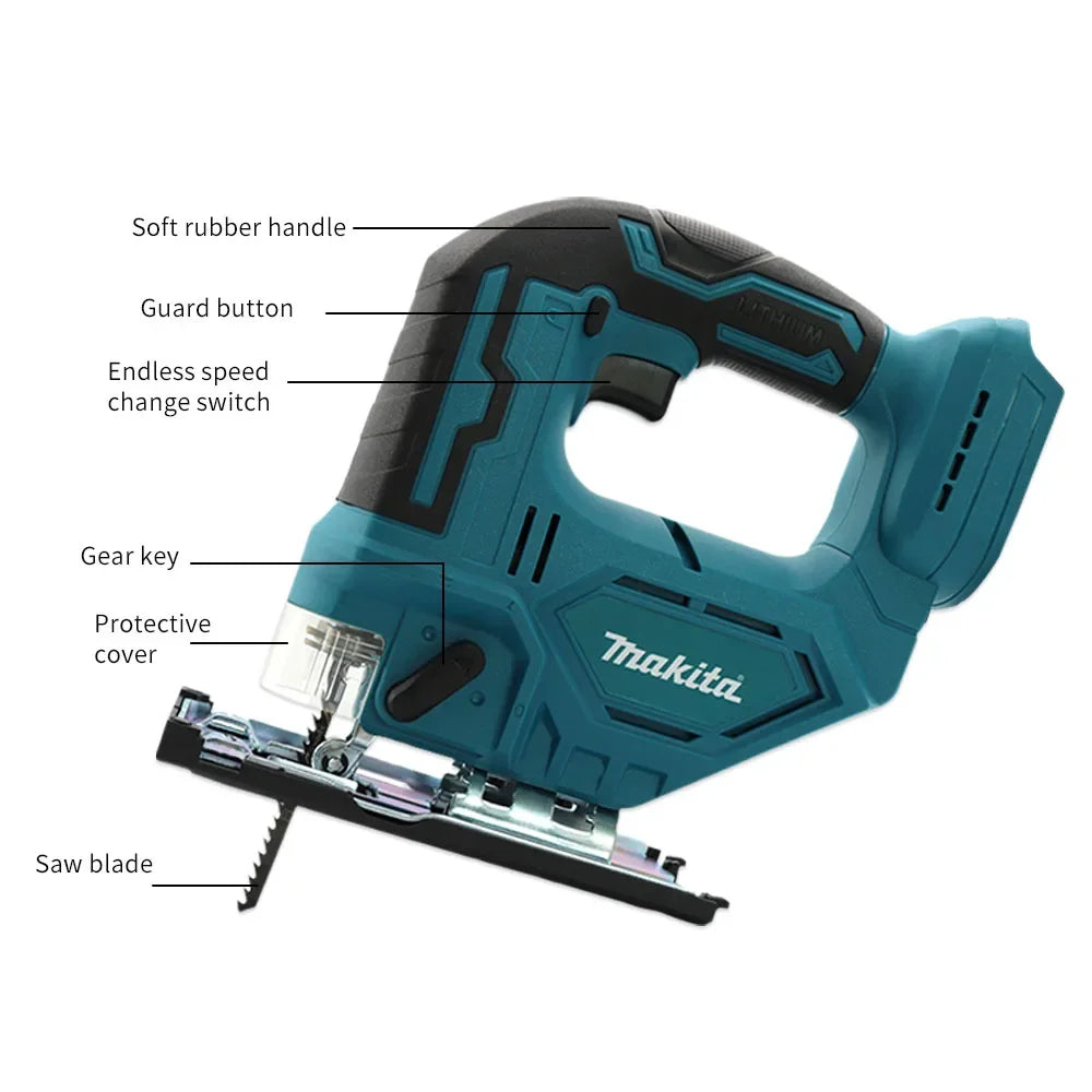 Makita DJV182Z 18V Brushless Jigsaw Electric Jig Saw with Cordless Barrel Handle No Battery Included 340W