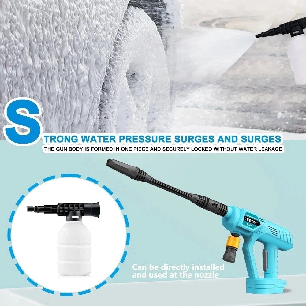 Cordless Pressure Washer Cleaner – Portable High Power Jet Washer with 2 Batteries & Charger