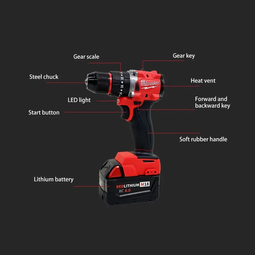 Milwaukee 18V Brushless Cordless Impact Drill – 150N·m Torque | Body Only