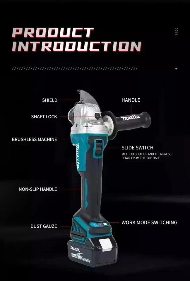 ⚙️ Makita DGA504 18V LXT Brushless Cordless Angle Grinder – 125mm (Body Only)