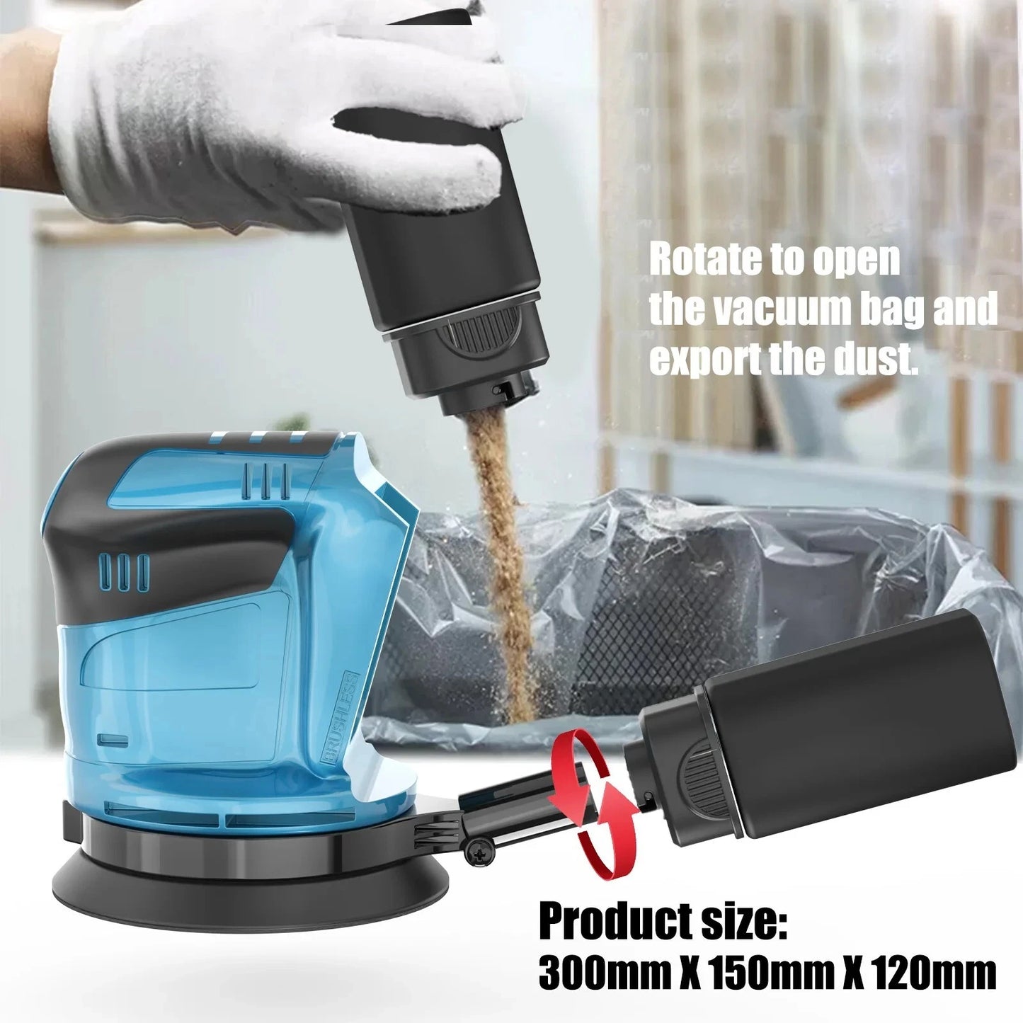 Makita DBO180Z 18V LXT Cordless 125mm Random Orbital Sander + 2 Batteries & Accessories