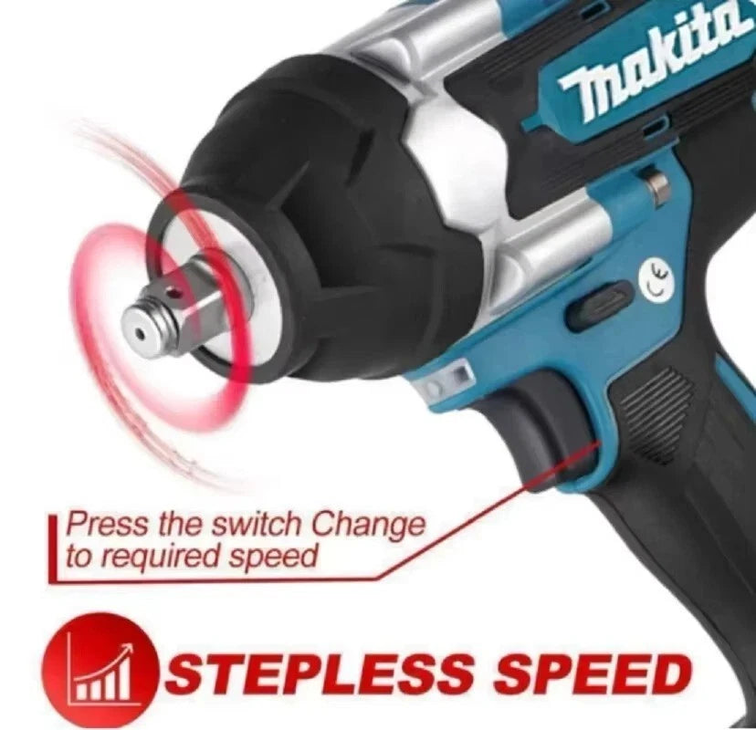 🔧 Cordless Brushless Impact Wrench – Compatible with Makita 18V Batteries (Tool Only)
