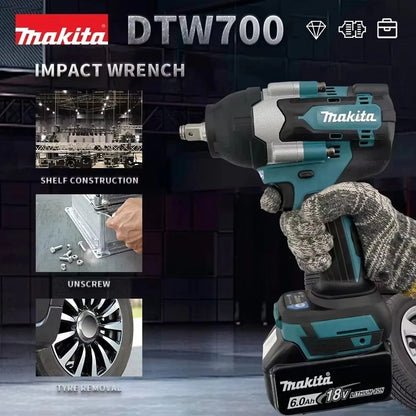 🔧 Cordless Brushless Impact Wrench – Compatible with Makita 18V Batteries (Tool Only)