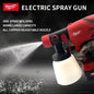 Milwaukee-Compatible 18V Cordless Electric Spray Gun – 800ML High-Power Paint Sprayer (Tool Only)