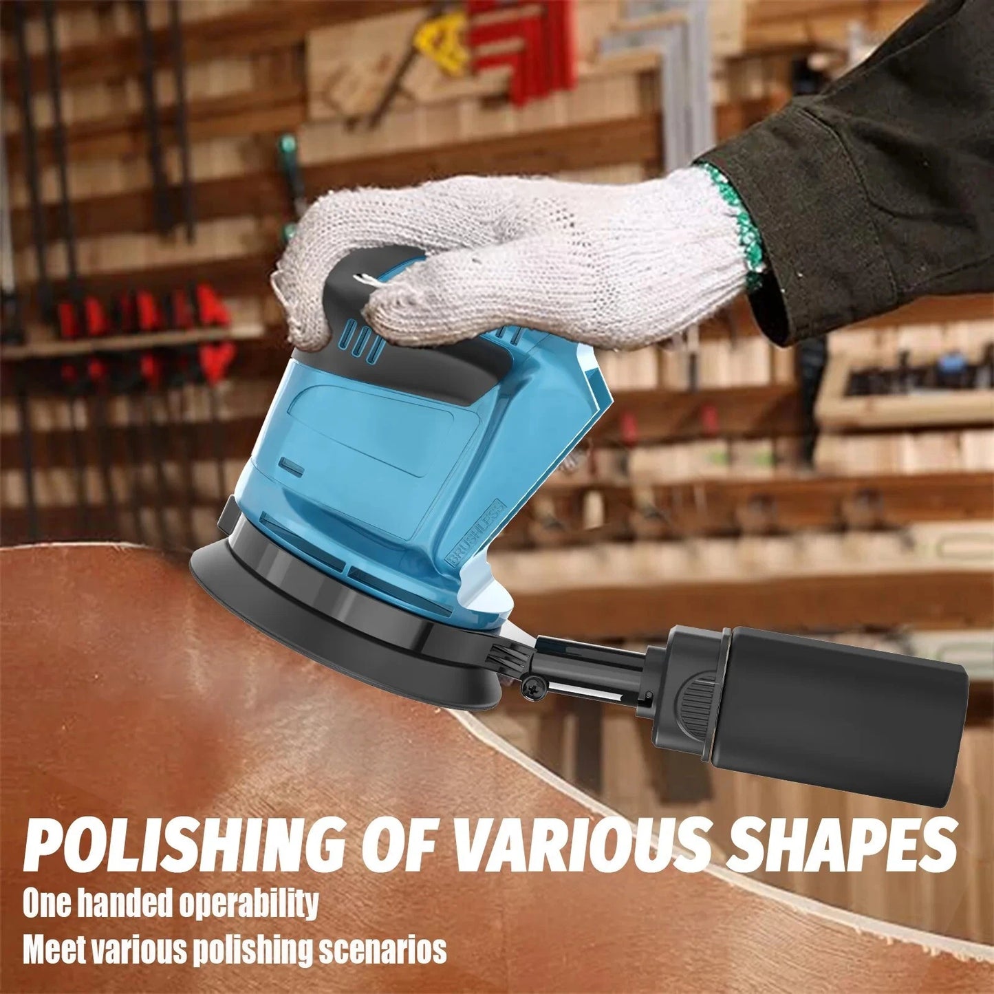 Makita DBO180Z 18V LXT Cordless 125mm Random Orbital Sander + 2 Batteries & Accessories