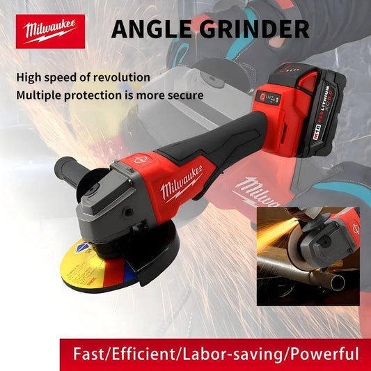 Milwaukee 18V Brushless Cordless Angle Grinder – 125mm/100mm | 3-Speed Variable Control (Tool Only)