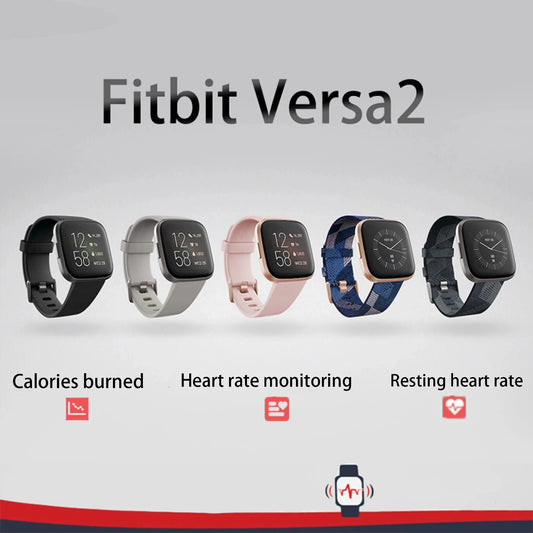 🕒 Fitbit Versa 2 Smartwatch – Health, Fitness & Sleep Tracker with Heart Rate Monitor | NEW & Sealed