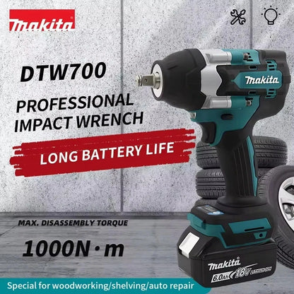 🔧 Cordless Brushless Impact Wrench – Compatible with Makita 18V Batteries (Tool Only)