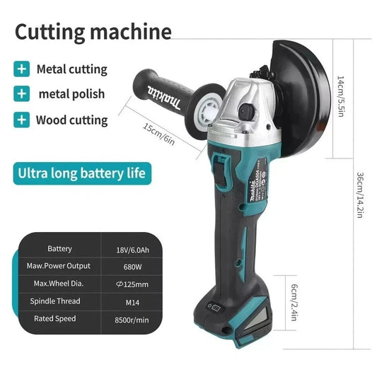 ⚙️ Makita DGA504 18V LXT Brushless Cordless Angle Grinder – 125mm (Body Only)