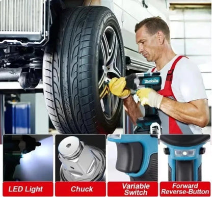 🔧 Cordless Brushless Impact Wrench – Compatible with Makita 18V Batteries (Tool Only)