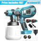 Cordless Paint Sprayer 1000ml – 200W HVLP with 3 Nozzles & Adjustable Spray Patterns
